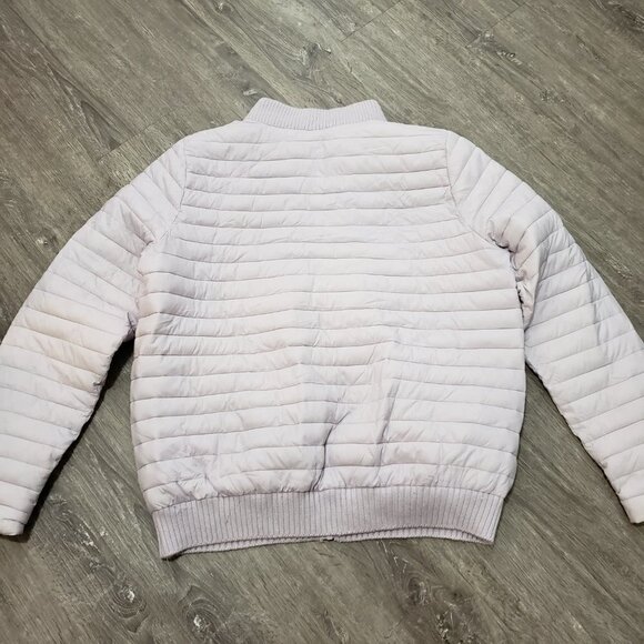 Hyba Lavender Spring Puffer Coat Bomber Jacket Sz XXL Purple - Picture 2 of 9